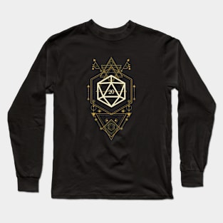 Dice Collector's D20 Dice Sacred Symbol Long Sleeve T-Shirt